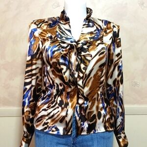 JONES NEW YORK Button Down Blouse SIZE 8